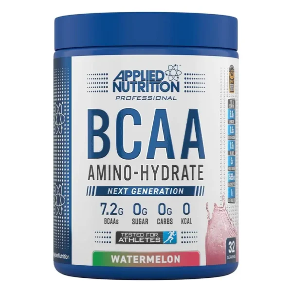 Applied Nutrition BCAA Amino-Hydrate, Watermelon Flavor, 450g, 32 Serving