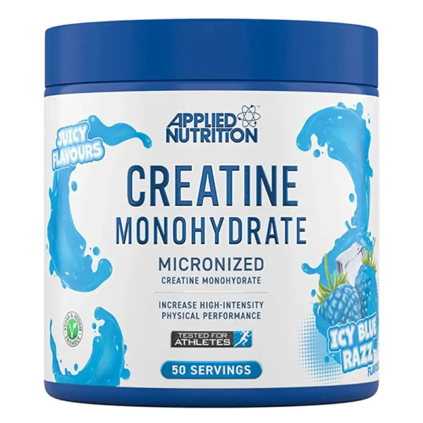 Applied Nutrition Creatine Monohydrate 250g, Icy blue razz flavor