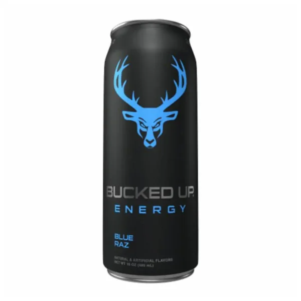 Bucked Up RTD Energy Drink 473 ml, blue raz