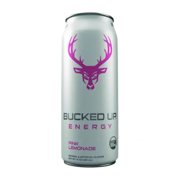 Bucked Up RTD Energy Drink 473 ml, pink lemonade