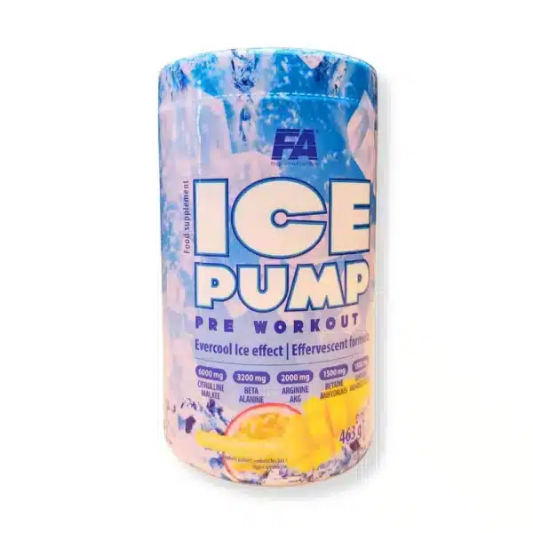 Fa Ice Pump pre workout, icy mango & passion fruit