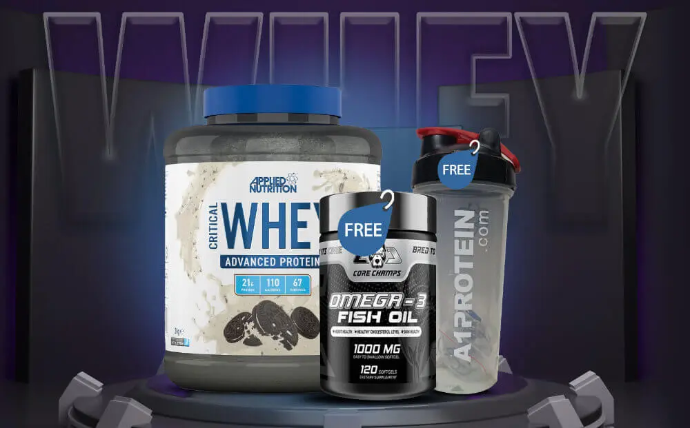 applied nutrition whey advanced and omega fish oil a1protein