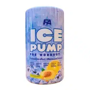 ice pump pre workout, icy citrus & peach