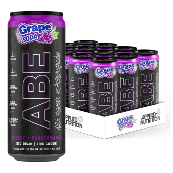 Applied Nutrition ABE Energy Drinks 330ml, grape soda