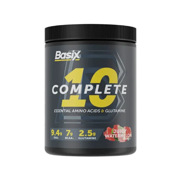 Basix Complete 10 Essentials Amino Acids & Glutamine 405g Juicy Watermelon Flavor