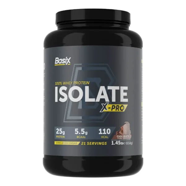 Basix 100% Whey Protein Isolate X-Pro 658g Chocolate Chumk Flavor