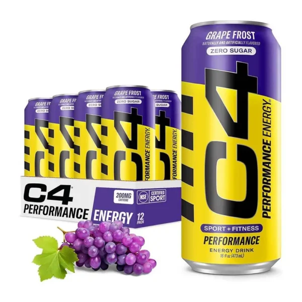 Cellucor C4 Energy Drink Grape Frost 500ml pack of 12