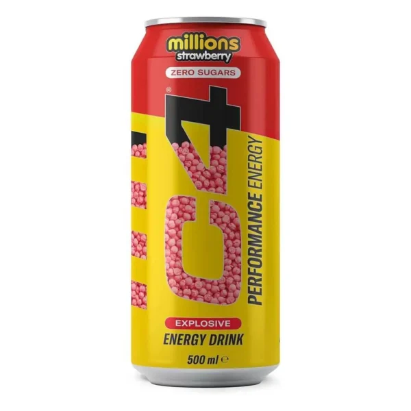 Cellucor C4 Energy drink 500ml, Millions Strawberry Flavor