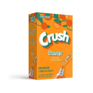 Crush Orange Flavor Drink Mix, 6 Drink mix Packets