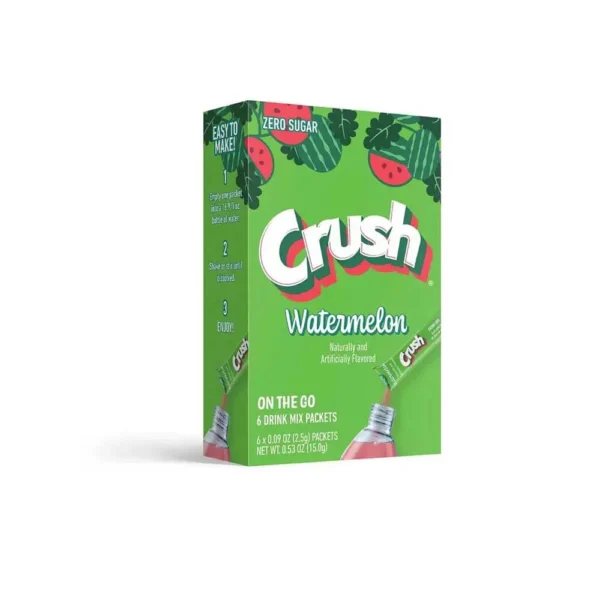 Crush Watermelon Flavor Drink Mix , 6 Drink Mix Packets