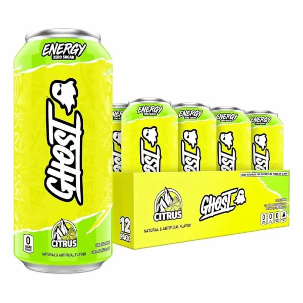 Ghost energy drink citrus flavor 473ml pack of 12