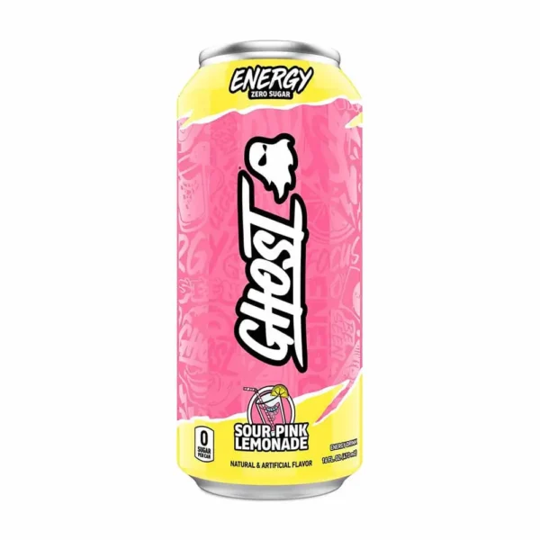 Ghost energy drink sour pink lemonade flavor 473ml