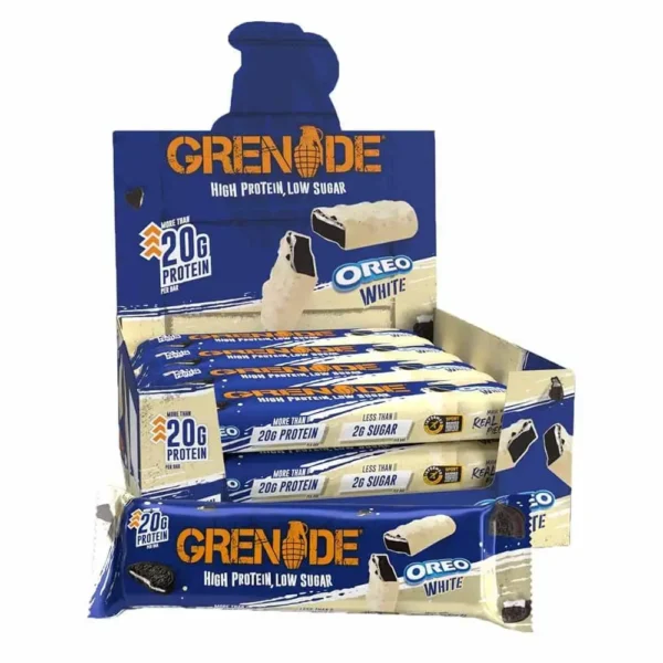 Grenade High Protein Bar Oreo White Flavor Pack of 12