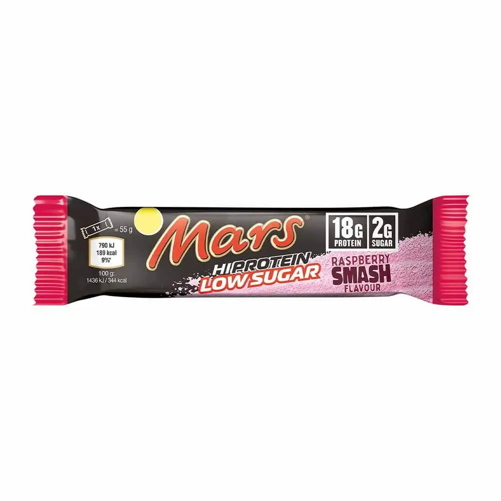 Mars Hi Protein Low Sugar Raspberry Smash Flavor 55g