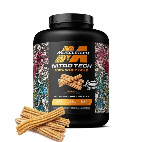Muscletech Nitrotech 100% Whey Gold Churros Flavor Limited Edition