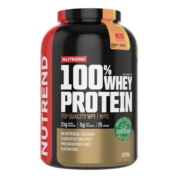 Nutrend 100% whey protein 2250g, mango + vanilla