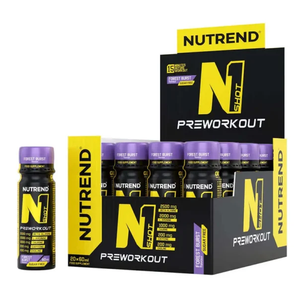 Nutrend n1 shot pre workout 60ml, forest burst