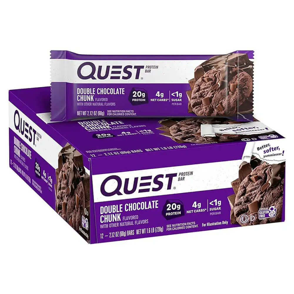Quest Protein Bar pack of 12 Double Chocolate Chunk