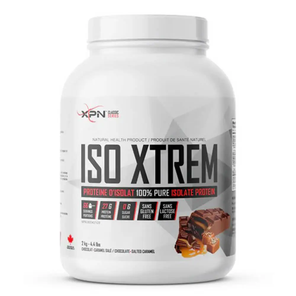 XPN ISO Xtrem protein d'isolate 100% pure isolate protein, chocolate + salted caramel