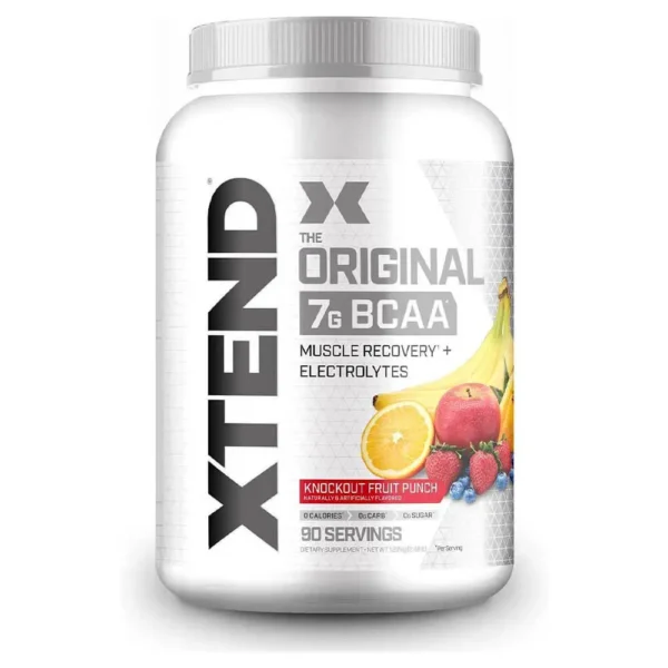 Xtend Original BCAA Knockout Fruit punch flavor 2.58 Lbs 90 Serving