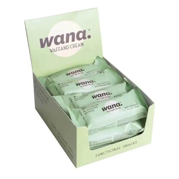 Wana White Chocolate With Pistachio Cream Flavor 43g Pack of 12