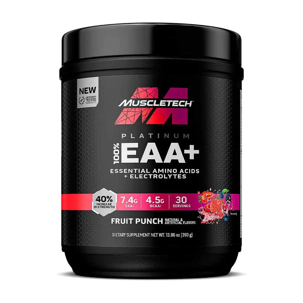 Muscletech Platinum 100% EAA+ 393g, Fruit Punch Flavor 30 Serving
