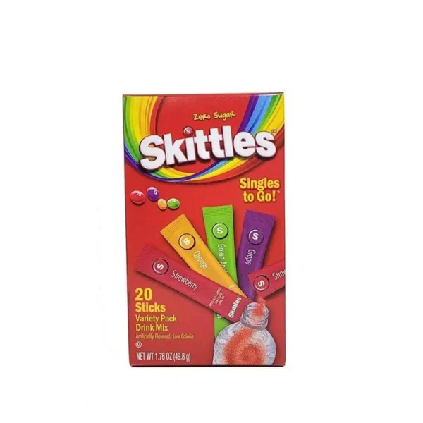 Skittles Singles To Go Variety Pack Low calorie drink mix 20 Sticks