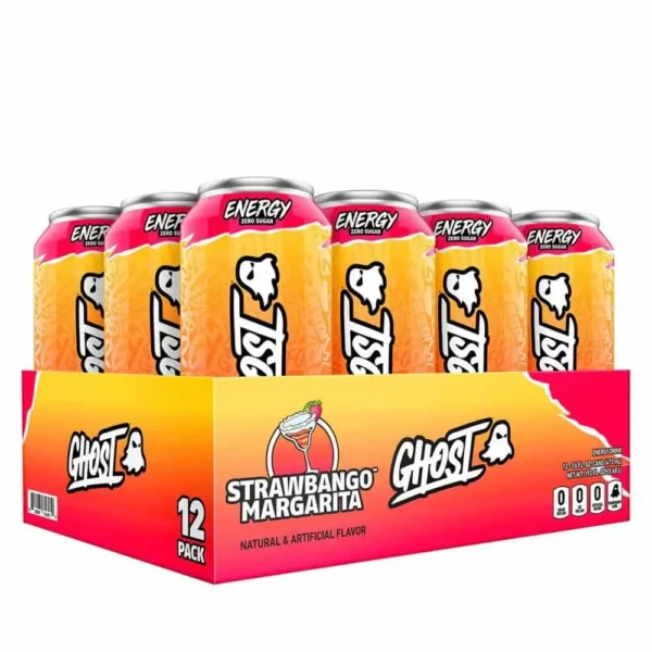 Ghost Energy Drink Strawbango Margarita Flavor 473ml Pack of 12