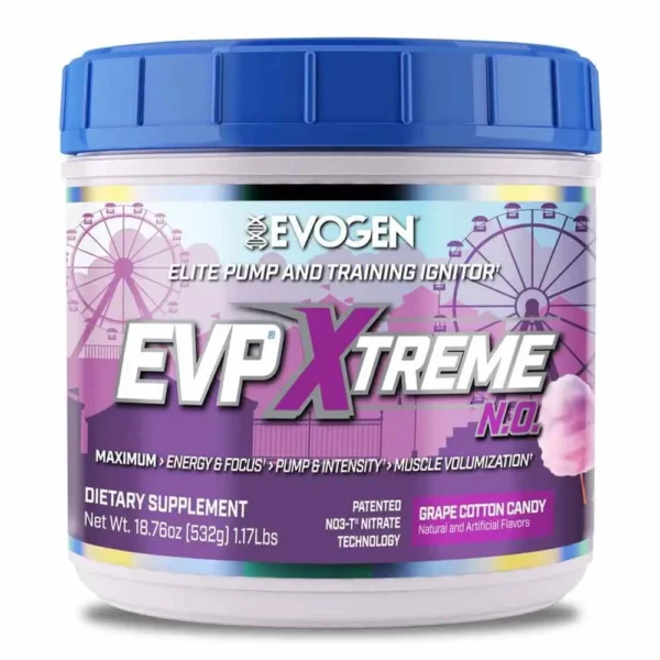 Evogen Nutrition EVP Xtreme N.O Grape Cotton Candy Flavor