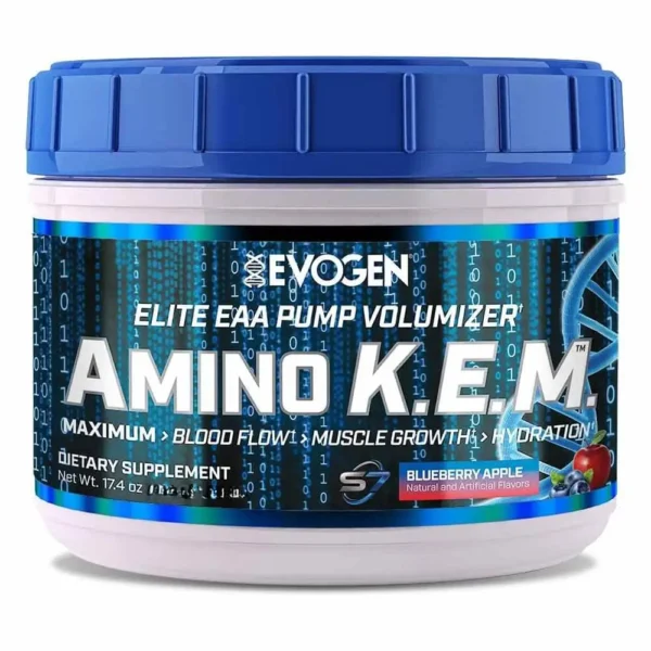 Evogen Nutrition Amino K.E.M 1.1 Lbs Blueberry Apple 30 Serving