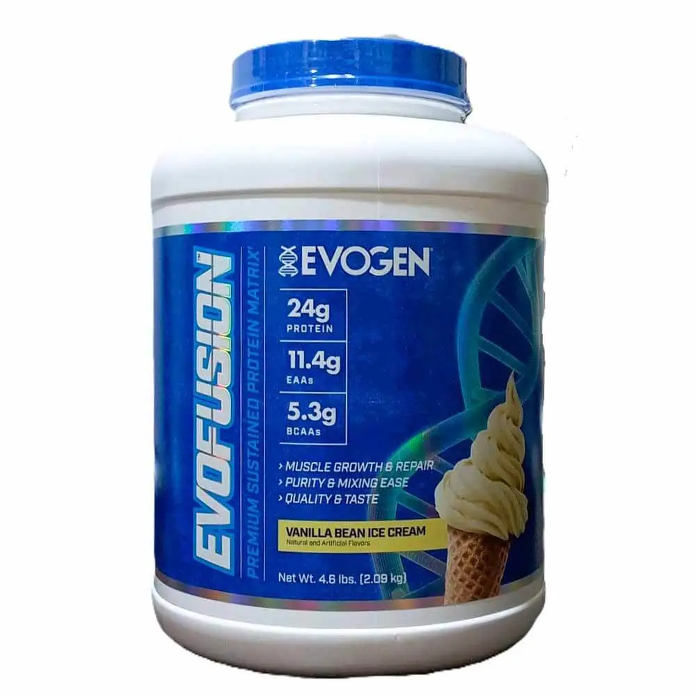 Evogen Evofusion 2.9kg Vanilla Bean Ice Cream Flavor 60 Serving