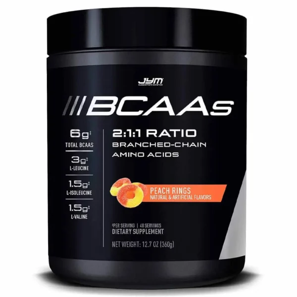 Jym Supplements BCAAs 2:1:1 Ratio 360g Peach Rings Flavor