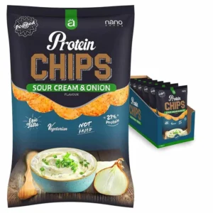 Nano Supps Protein Chips Sour Cream & Onion Flavor 40g Pack of 7