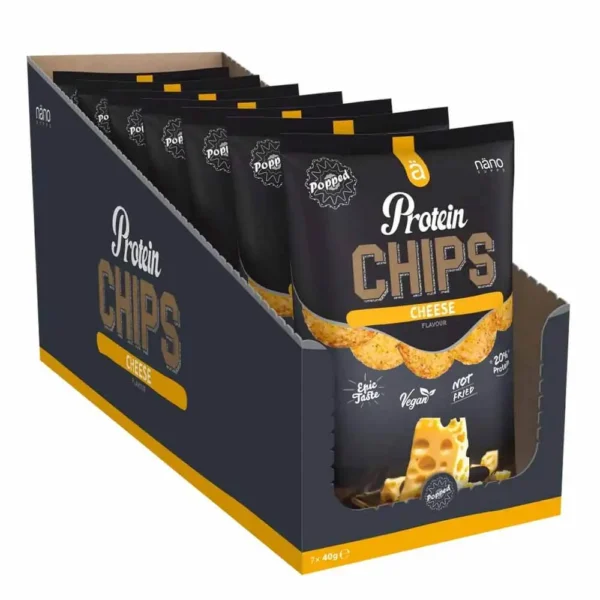 Nano Supps Protein Chips Cheese Flavor 40g Pack of 7