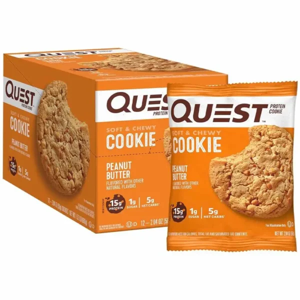 Quest Protein Cookie Peanut Butter Flavor Pack of 12