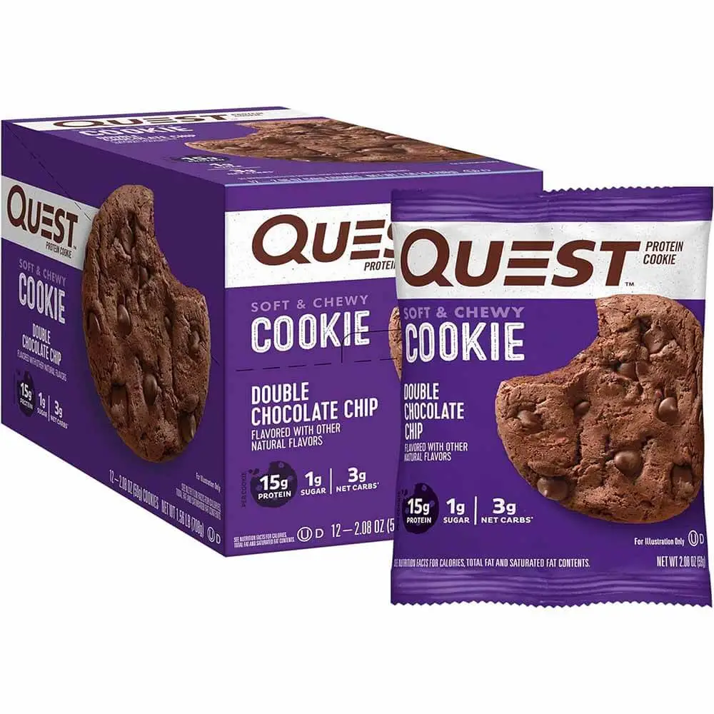 Quest Protein Cookie Peanut Butter Chocolate Chip Flavor Pack of 12