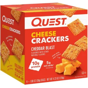 Quest Cheese Crackers Cheddar Blast Flavor 120g