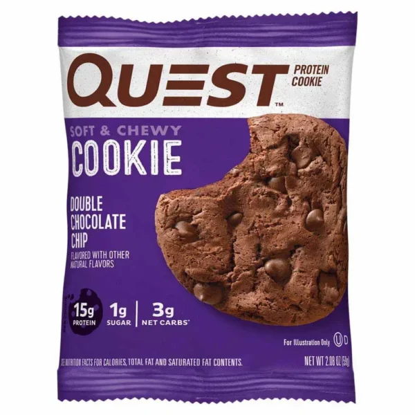 Quest Protein Cookie Double Chocolate Chip Flavor