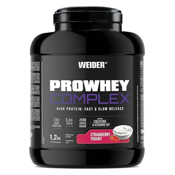 Weider Prowhey complex high protein, strawberry yogurt, 1.2kg