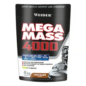 Weider mega mass 4000, chocolate, 4kg