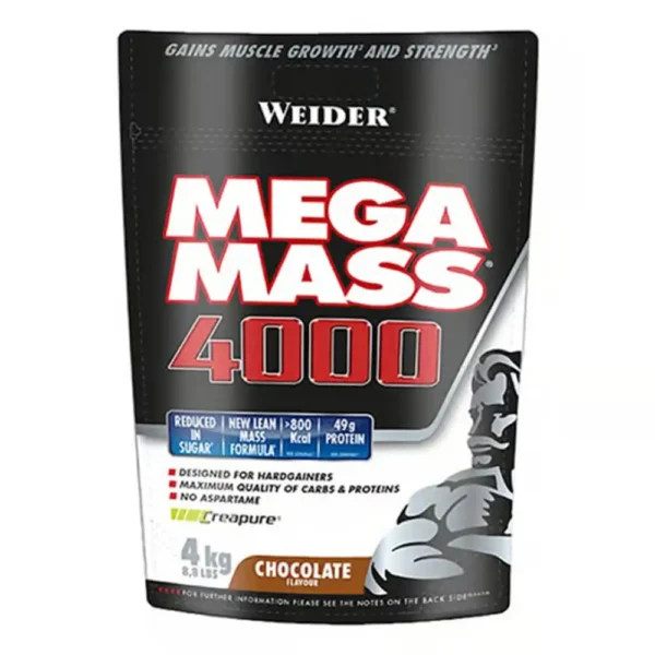 Weider mega mass 4000, chocolate, 4kg