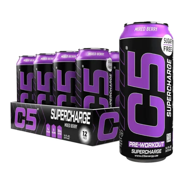 c5 extreme pre workout, mixed berry, 12 pack