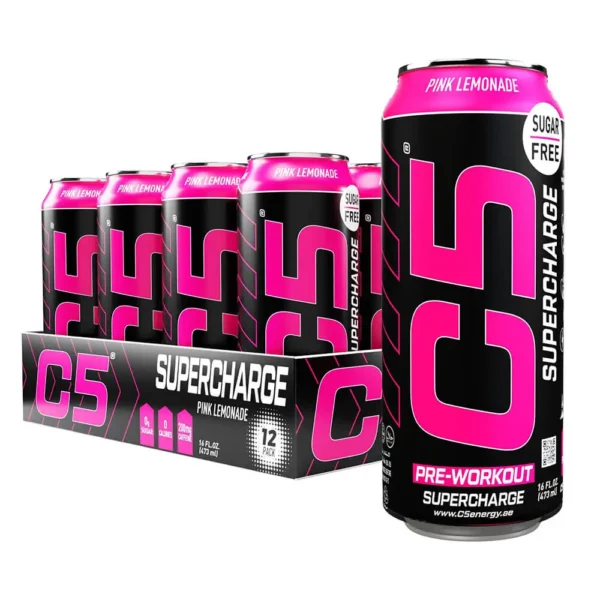 c5 extreme pre workout, pink lemonade, 12 pack