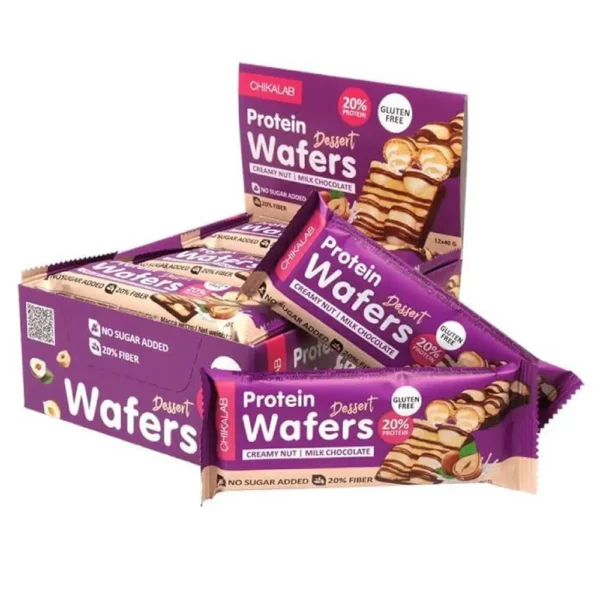 chikalab protein wafers, creamy nut