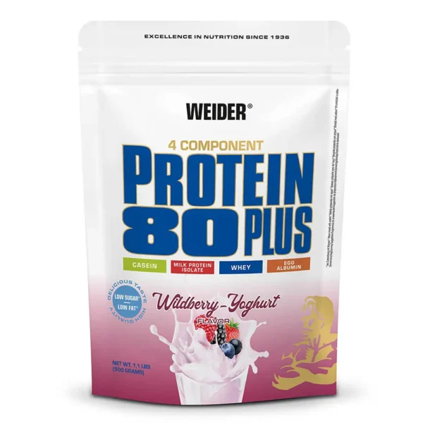 weider 4 component protein 80 plus, wildberry yoghurt