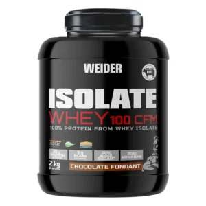 weider isolate whey 100 cfm 100% protein from whey isolate, chocolate fondant, 2kg