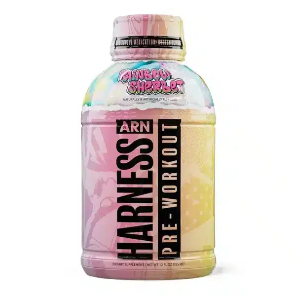 ARN Harness Pre-Workout Drink Rainbow Sherbet Flavor 355ml