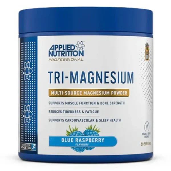 Applied Nutrition Tri-Magnesium Blue Raspberry 50 Servings