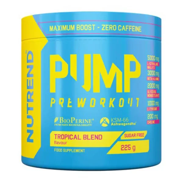 Nutrend, PUMP Pre Workout, Tropical Blend, 225g