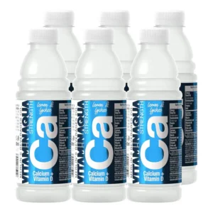 Vitamin Aqua Strength Ca Calcium + Vitamin D Lemon & Lychee 6x600ml Case